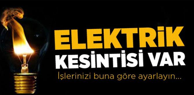 Dikkat elektrik kesintisi! Dikkat elektrik kesintisi!