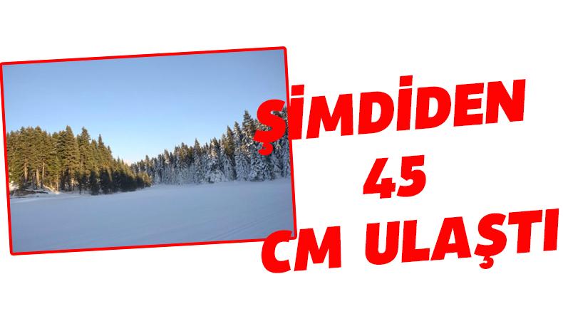 Arkut Dağı Kayak Merkezi’nde kar kalınlığı 45 sant