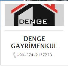 DENGE GAYRİMENKUL VE DANIŞMANLIK DENGE GAYRİMENKUL VE DANIŞMANLIK - Firma