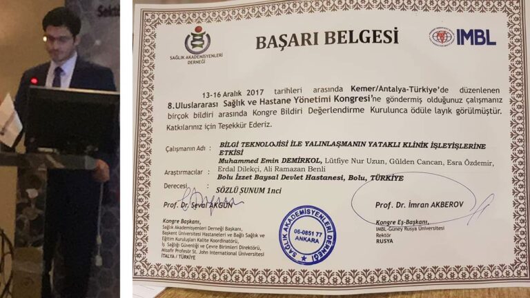 KONGRE BİRİNCİLİĞİ BOLU’NUN