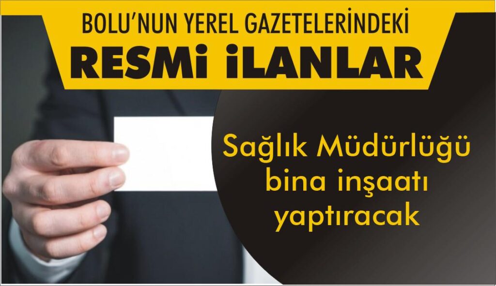 RESMİ İLAN RESMİ İLAN