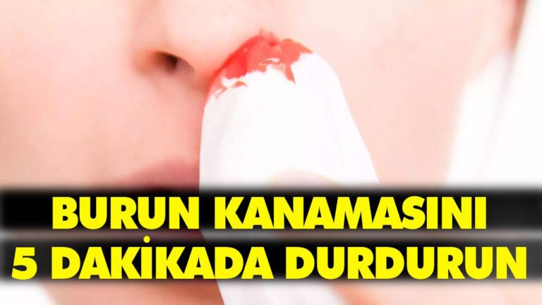 BURUN KANAMASINA DİKKAT