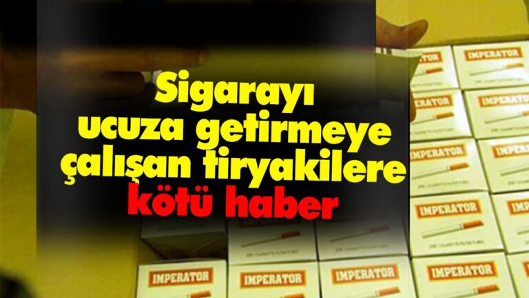 Tiryakilere kötü haber.