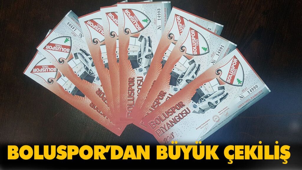 BOLUSPOR’DAN BÜYÜK ÇEKİLİŞ BOLUSPOR’DAN BÜYÜK ÇEKİLİŞ