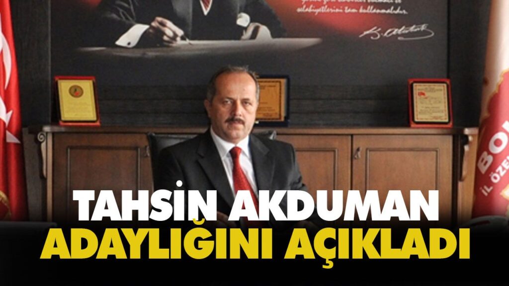 Akduman adaylığını açıkladı Akduman adaylığını açıkladı