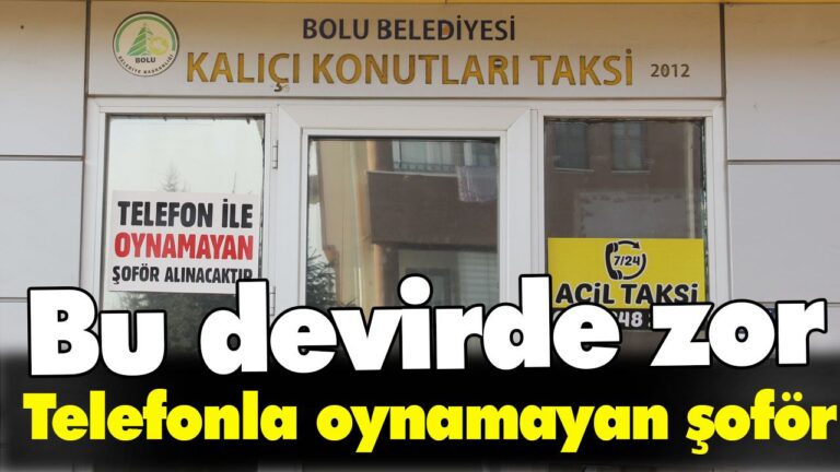 Telefonla oynamayan şoför