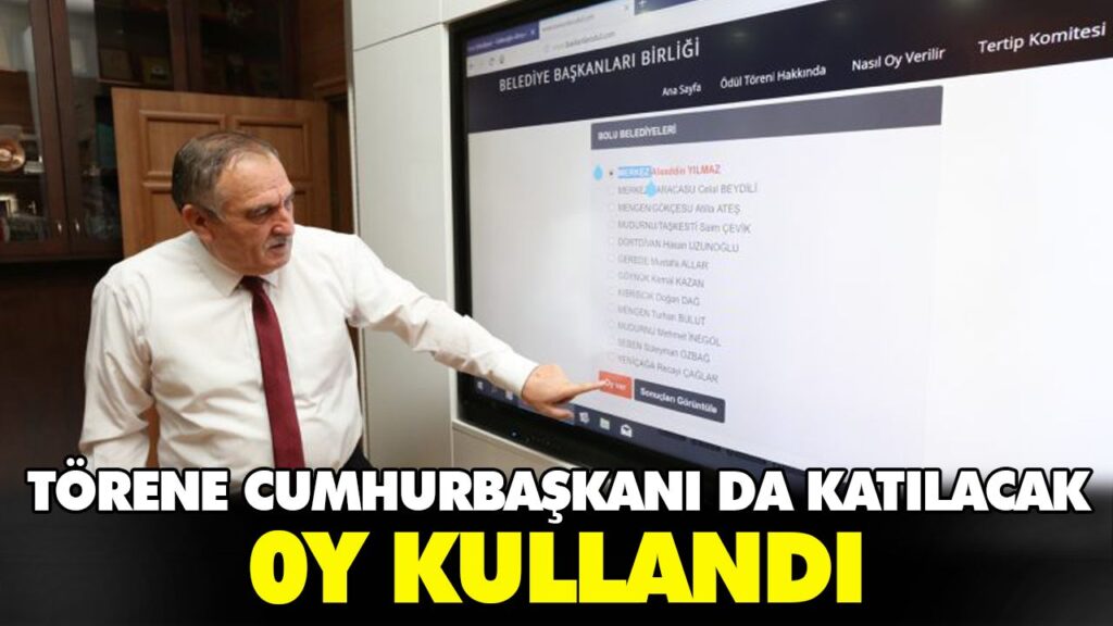 Yılın Belediye Başkanı Seçilecek Yılın Belediye Başkanı Seçilecek