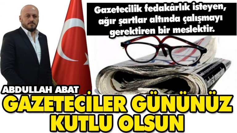 Abat gazeteciler gününü kutladı