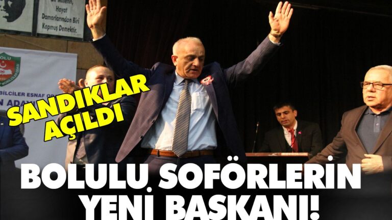Bolulu Şoförler başkanlarını seçti