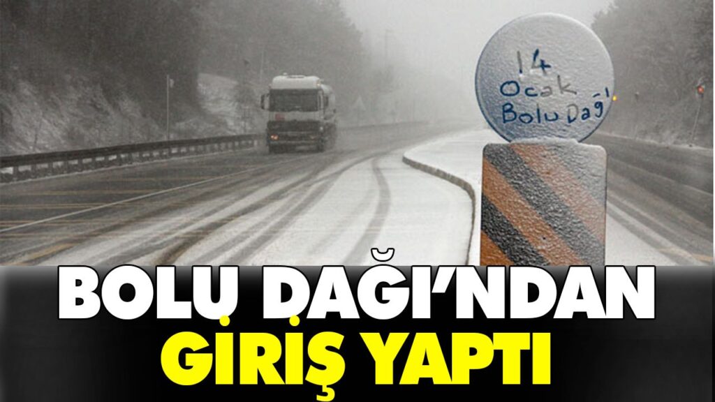 Kar yağışı başladı Kar yağışı başladı