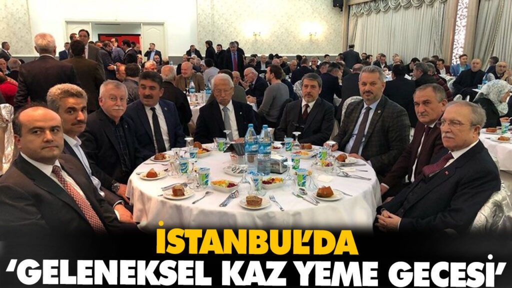İSTANBUL’DA ‘GELENEKSEL KAZ YEME GECESİ’ İSTANBUL’DA ‘GELENEKSEL KAZ YEME GECESİ’