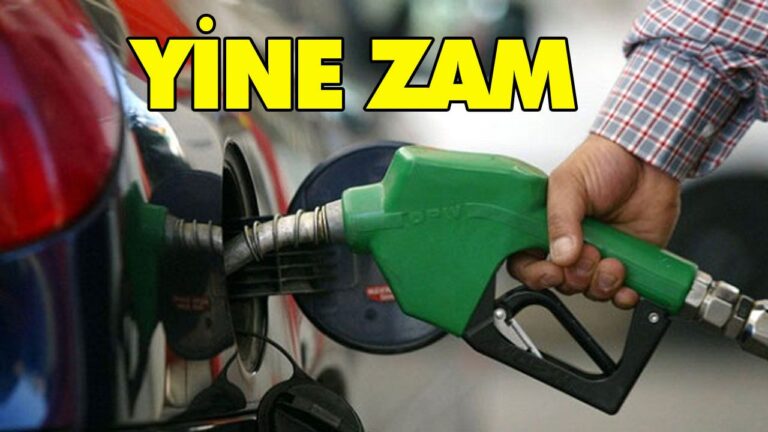 BENZİNE ZAM GELİYOR