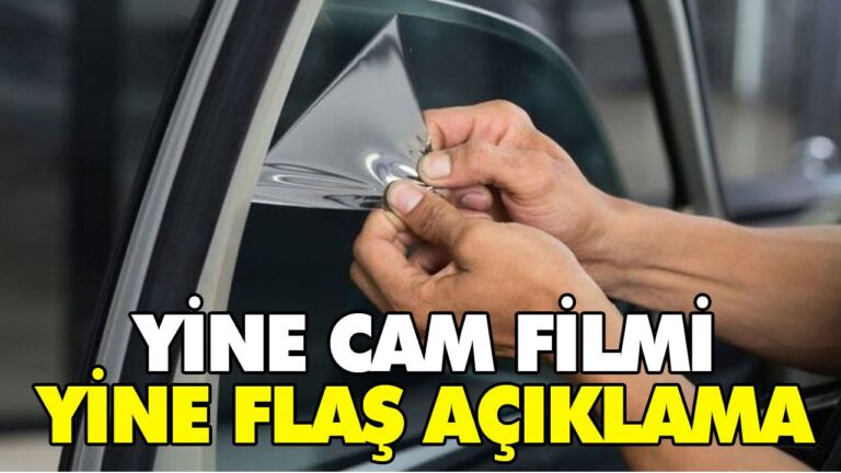 BAKAN, CAM FİLMİYLE İLGİLİ KONUŞTU