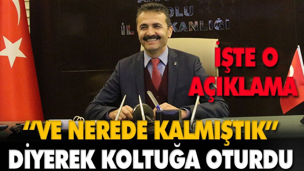 “VE NEREDE KALMIŞTIK” DİYEREK KOLTUĞA OTURDU “VE NEREDE KALMIŞTIK” DİYEREK KOLTUĞA OTURDU