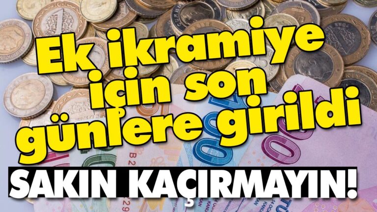 Ek ikramiye için son günlere girildi.