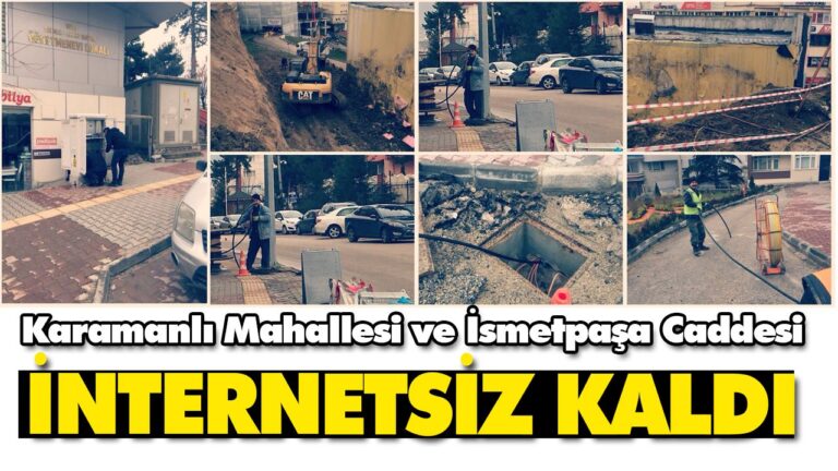 İnternet kablolarını kopardı