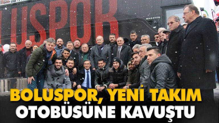 BOLUSPOR, YENİ TAKIM OTOBÜSÜNE KAVUŞTU