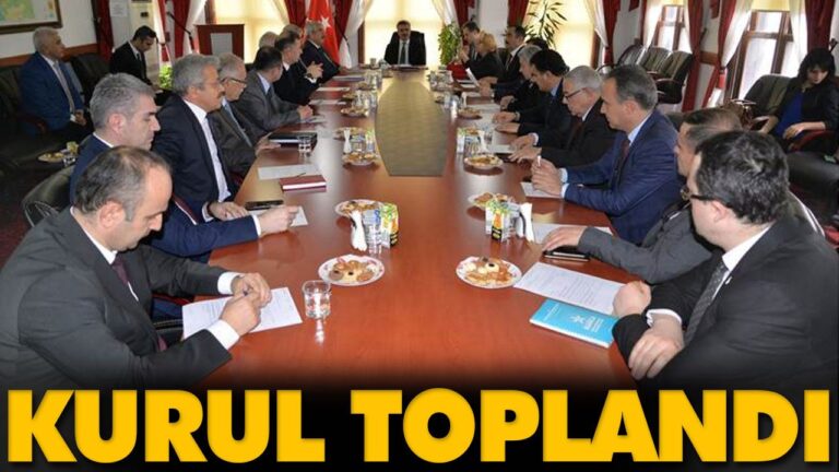 İL İSTİHDAM VE MESLEKİ EĞİTİM KURULU TOPLANDI