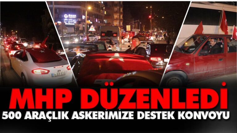 Askerimize destek konvoyu