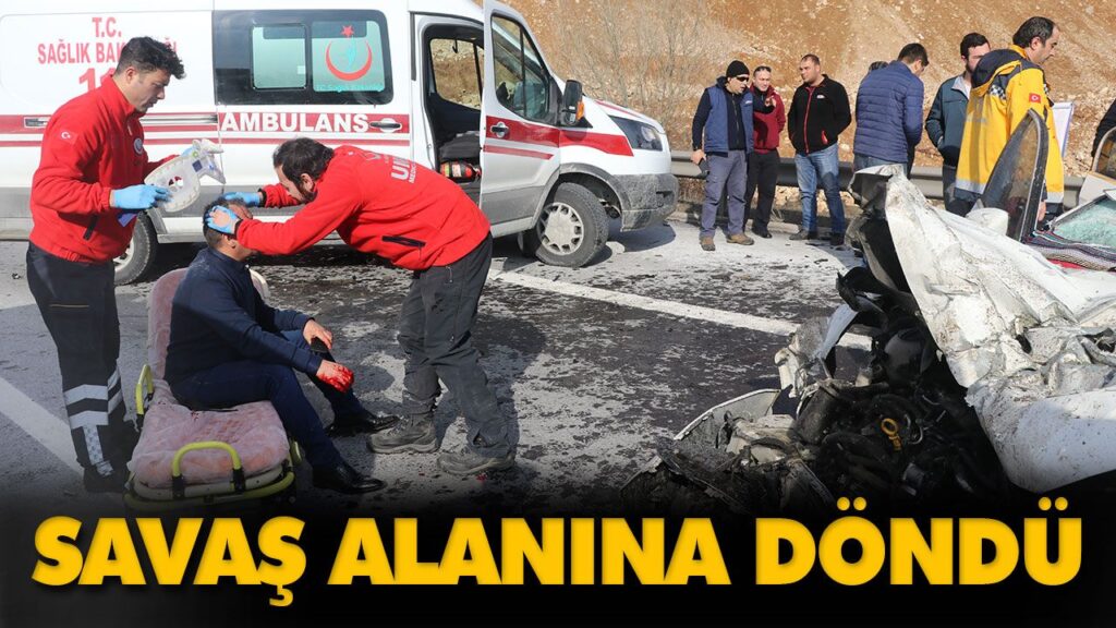 OTOMOBİL İLE TIR ÇARPIŞTI