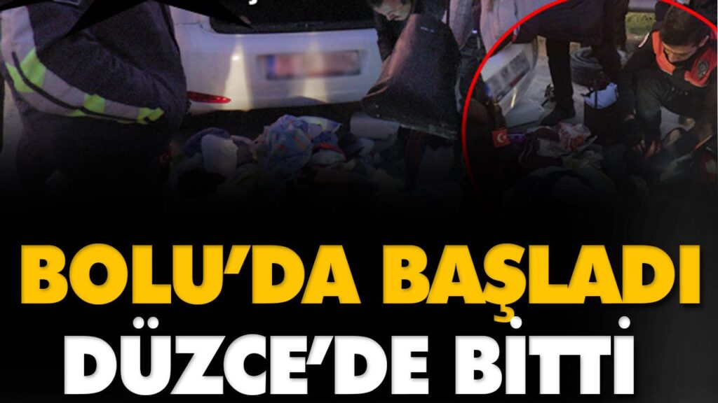 BOLU’DA BAŞLADI DÜZCE’DE BİTTİ BOLU’DA BAŞLADI DÜZCE’DE BİTTİ