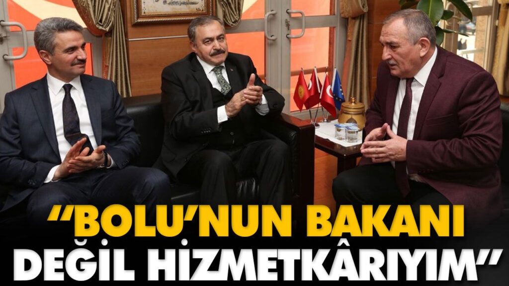 “BOLU’NUN BAKANI DEĞİL HİZMETKÂRIYIM” “BOLU’NUN BAKANI DEĞİL HİZMETKÂRIYIM”
