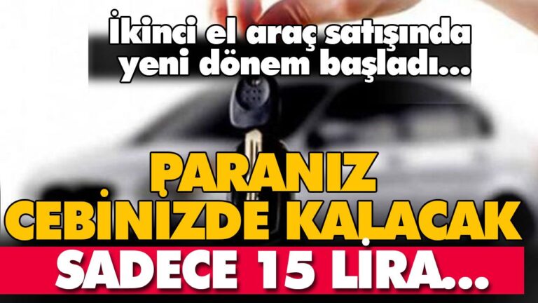 İşlemler 15 liraya yapılacak.