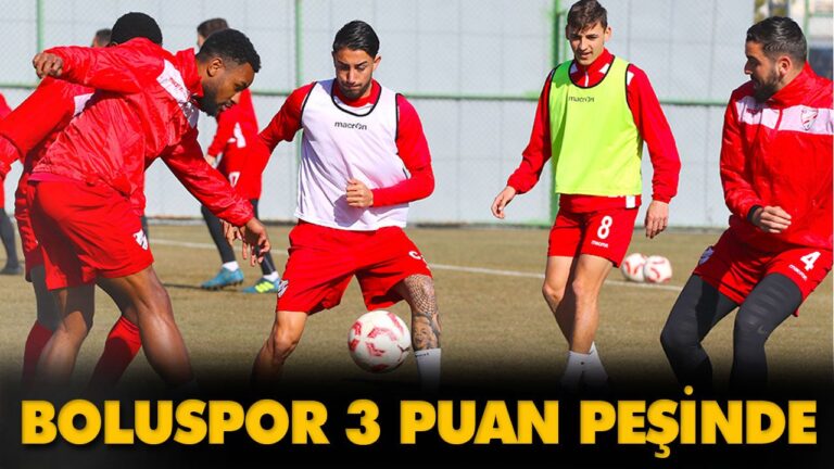 BOLUSPOR 3 PUAN PEŞİNDE