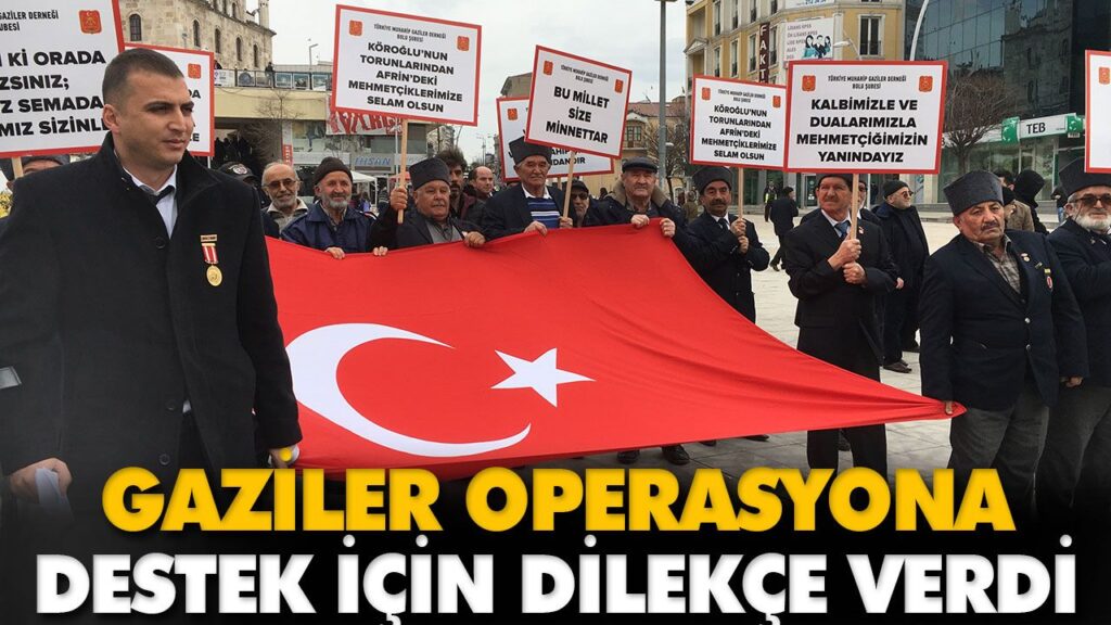 GAZİLER OPERASYONA DESTEK İÇİN DİLEKÇE VERDİ GAZİLER OPERASYONA DESTEK İÇİN DİLEKÇE VERDİ