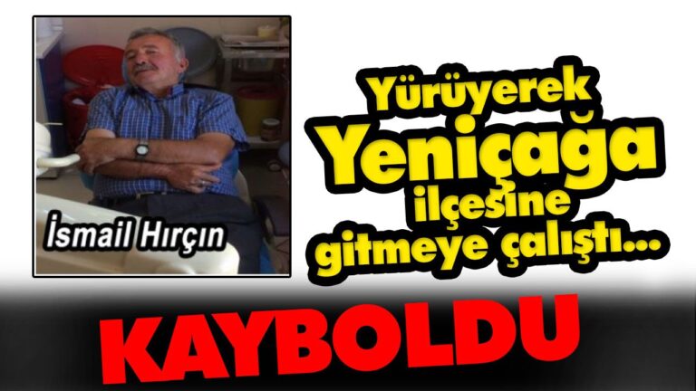 KAYBOLAN  ADAMI BULMAK İÇİN ÇALIŞMA BAŞLATILDI