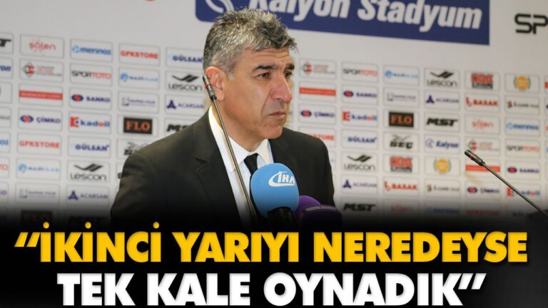 “İKİNCİ YARIYI NEREDEYSE TEK KALE OYNADIK”