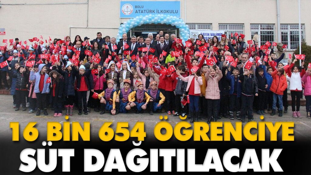 16 BİN 654 ÖĞRENCİYE SÜT DAĞITILACAK 16 BİN 654 ÖĞRENCİYE SÜT DAĞITILACAK