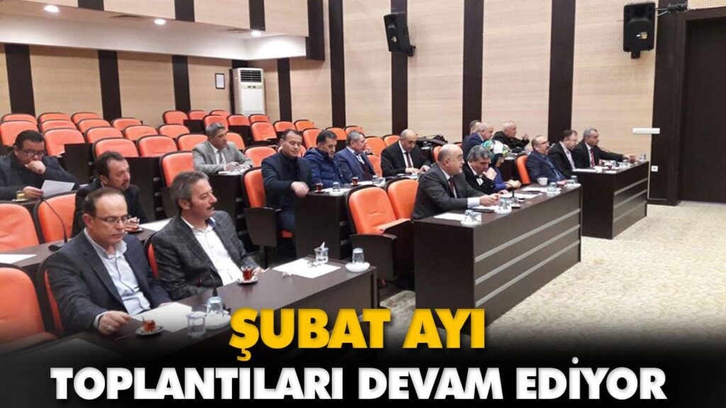 ŞUBAT AYI TOPLANTILARI DEVAM EDİYOR ŞUBAT AYI TOPLANTILARI DEVAM EDİYOR