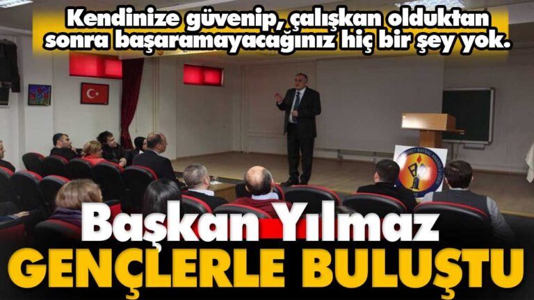 Gençlerle buluştu!