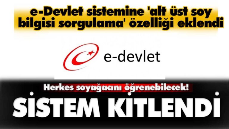 Soyağacı sorgulama hizmetinizde