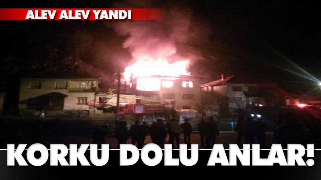 Yangın Mahalleliyi korkuttu Yangın Mahalleliyi korkuttu