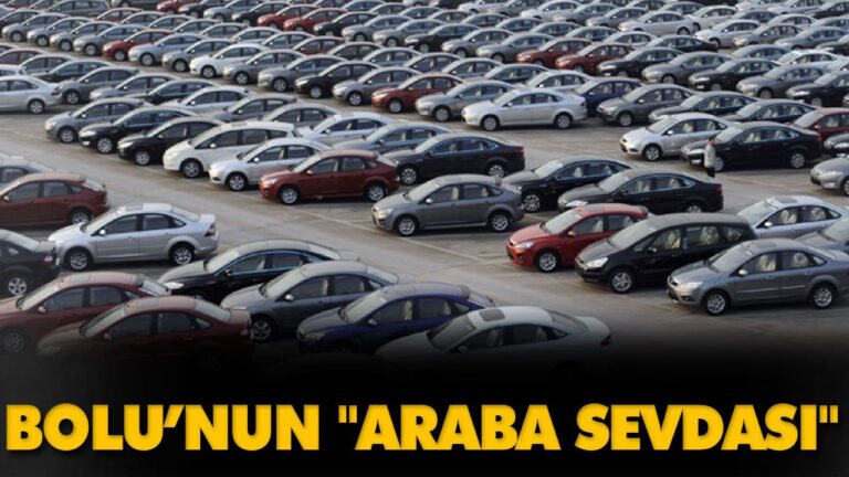 Bolu’da her 5,4 kişiye bir otomobil düşüyor