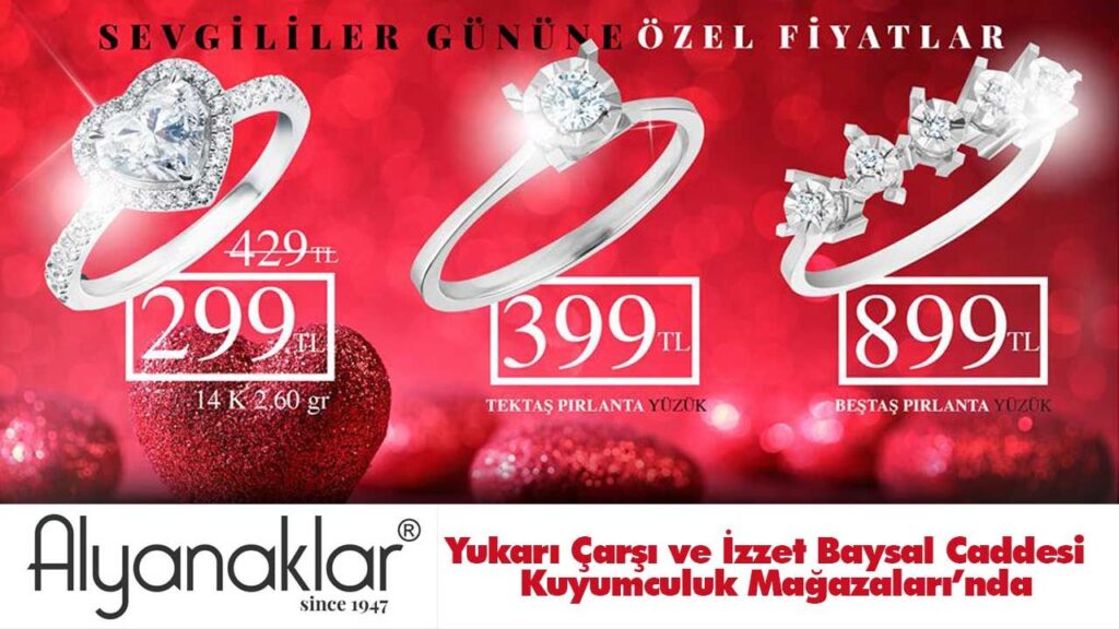 Alyanaklar’dan  sevgililer gününe özel kampanya!