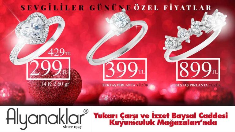 Alyanaklar’dan  sevgililer gününe özel kampanya!