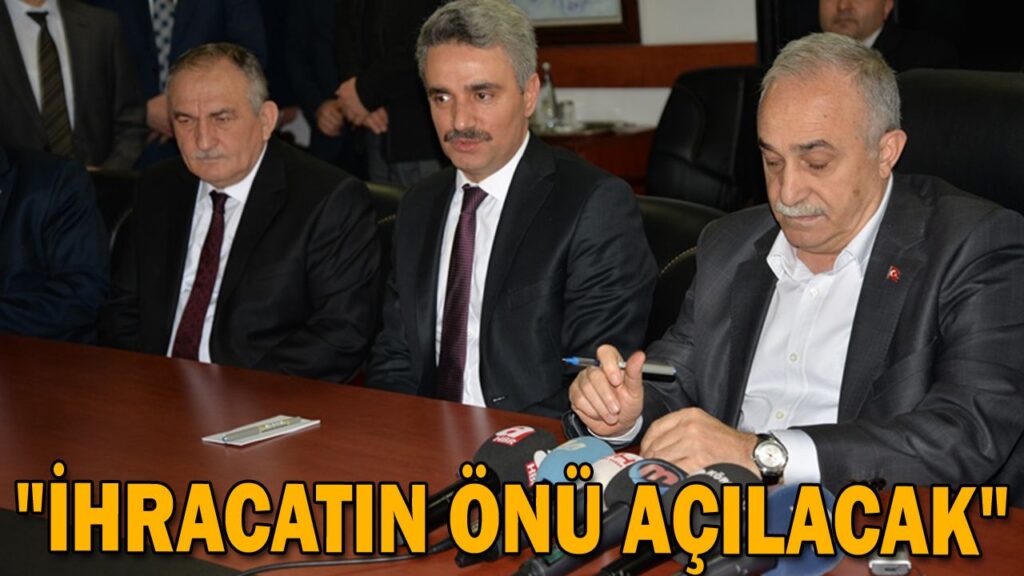 “İHRACATIN ÖNÜ AÇILACAK”