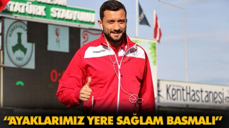 RENATO ARAPİ: “AYAKLARIMIZ YERE SAĞLAM BASMALI”