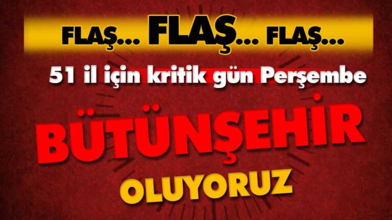 Bütünşehir oluyoruz!