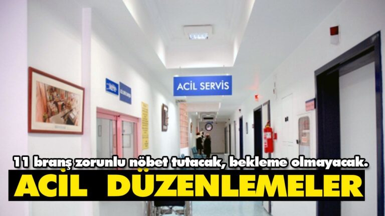 Acil  düzenlemeler, tamamen değişiyor