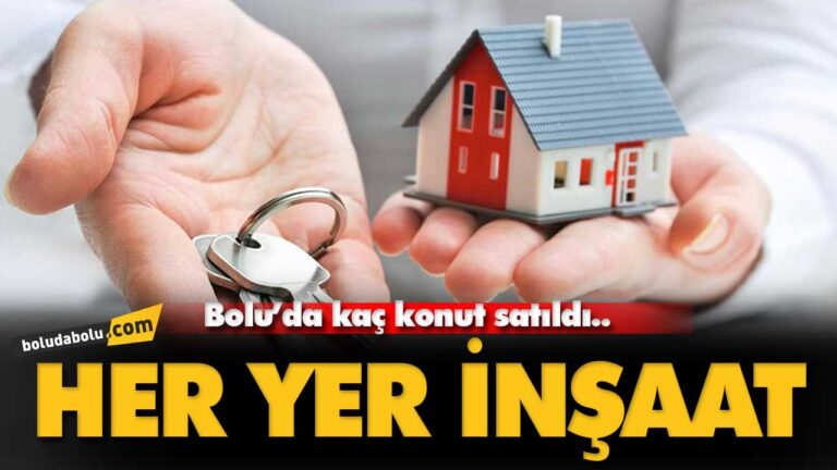 Bolu’da kaç konut satıldı