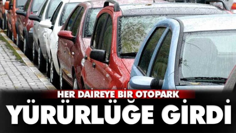 Her dairenin bir otoparkı olacak
