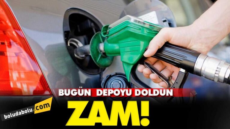Depoyu doldurmayı unutmayın