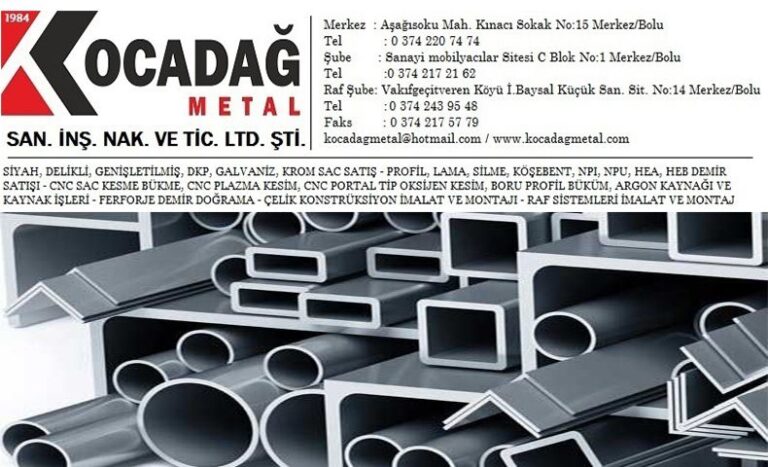 Kocadağ Metal San. İnş.Nak. ve Tic.Ltd.Şti. BOLU