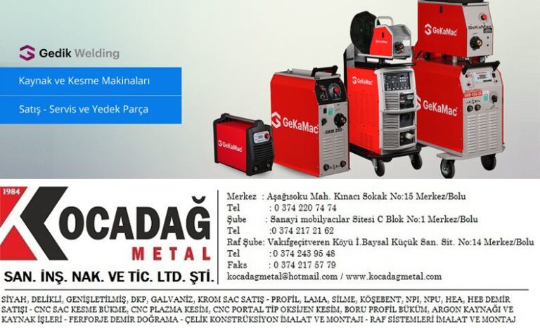 Kocadağ Metal San. İnş.Nak. ve Tic.Ltd.Şti. BOLU