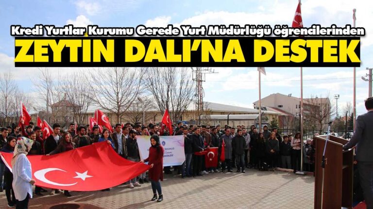 GEREDE’DE ZEYTİN DALI’NA DESTEK PROGRAMI