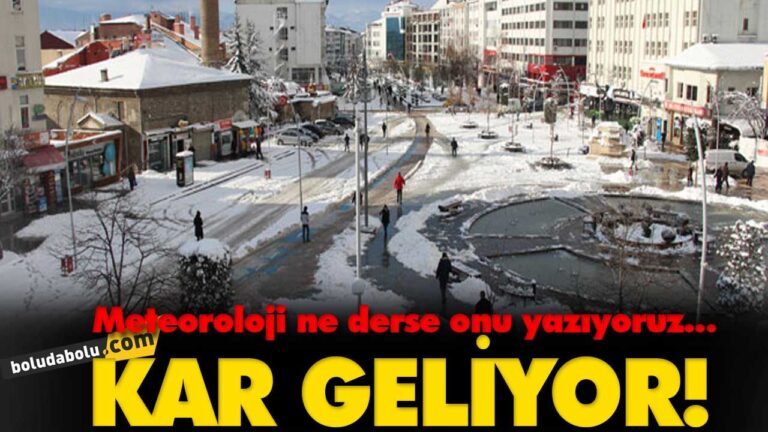 Beklenen kar nihayet geliyor -BOLU